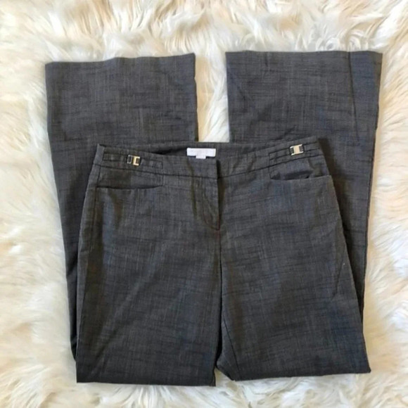 New York & Co Gray Microcheck Dress Pants 6P - Picture 5 of 6